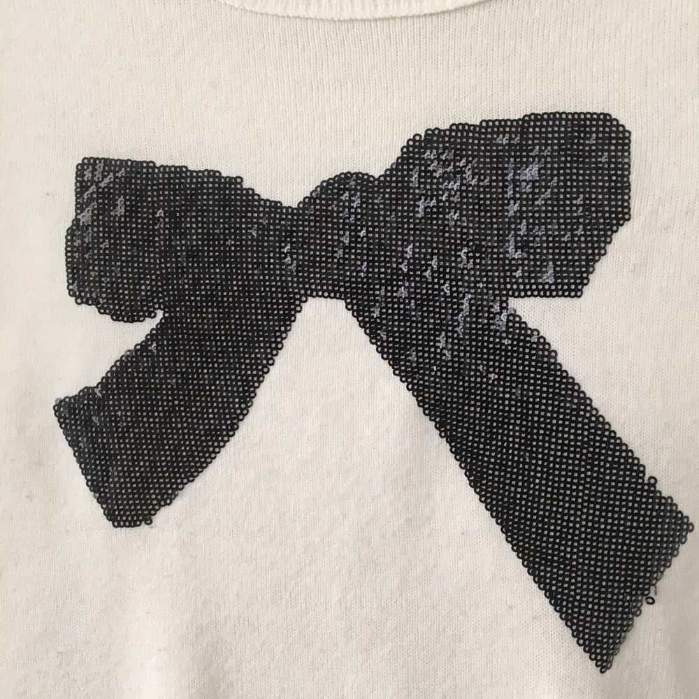 New York & Company Waverley Glitter Bow Sweater - Picture 3 of 5
